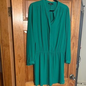 Dalia Vibrant Green Long Sleeve Dress